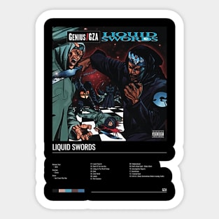 GZA - Liquid Swords Album Sticker